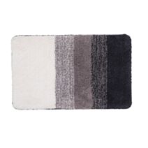 Tapis de bain fantaisie Energy polyester tufté gris 50x80cm