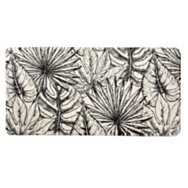 Tapis de bain Tropic 60x120 noir/blanc imprimé - LEVASSEUR