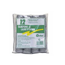 Sachet de 12 Tampons de laine d'acier -  GERLON