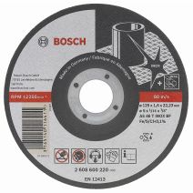 Disque 125x1,6 inox plat