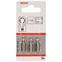 Embouts XH T25 25mm 3 pièces - BOSCH       