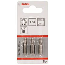 Embouts XH T30 25mm 3 pièces - BOSCH               