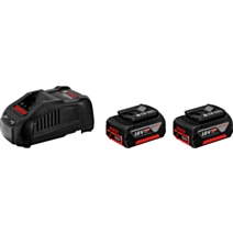 Pack 2 batteries 18V 5 Ah + chargeur Bosch PRO