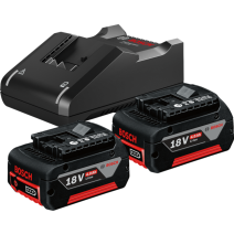 2 Batteries Starter Set 18V 2x4.0Ah + chargeur GAL 18V-40 - BOSCH