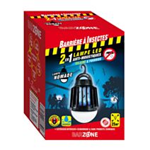Lampe LED nomade anti-moustiques 2 en 1 - BARZONE