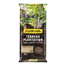 Terreau plantation arbres/arbustes/rosiers 40 L - ALGOFLASH