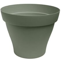 Pot Romeo Recyclé Rond Ø49cm h38,5cm 41L Kaki - POETIC