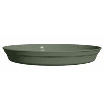 Soucoupe Pot de fleurs Roméo Ø11,5x1,6cm Kaki - POETIC