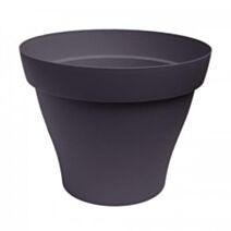 Pot de fleurs Roméo 17 Ø17x13,2cm 1,4L noir violine - POETIC
