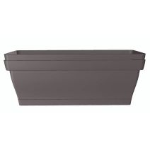 Lot 2 jardinière romeo 50 taupe
