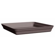 Soucoupe bac Romeo carré 25 taupe