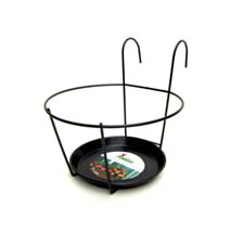 Support pot balcon et balustrade anthracite Ø23x20cm Max.7kg - POETIC
