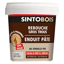 Pâte Rebouche Bois gros trous Gris 1kg - SINTO