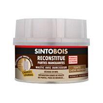 Mastic à bois avec durcisseur charges lourdes chêne moyen 170ml - SINTO