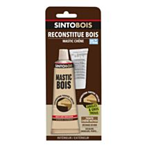 Mastic bois avec durcisseur coloris chêne 66ml - SINTO