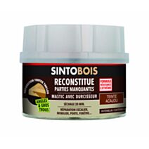 Mastic à bois avec durcisseur angles/gros trous acajou 500ml - SINTO
