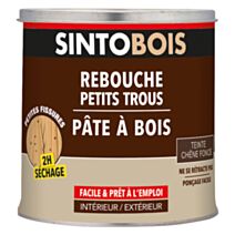 Pâte à bois Rebouche imperfections chêne foncé 550ml - SINTO