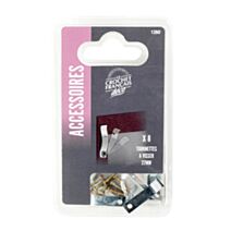 8 tournettes à visser - 27mm - LE CROCHET FRANCAIS