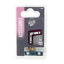 4 Équerres à visser spécial renfort de cadres