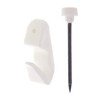 8 crochets résine blancs n° 1 pour tableaux et cadres - LE CROCHET FRANCAIS