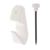 8 crochets résine blancs n° 2 pour tableaux et cadres - LE CROCHET FRANCAIS