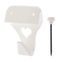 4 crochets résine blancs n° 3 pour tableaux et cadres - LE CROCHET FRANCAIS