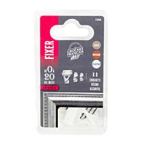 8 crochets résine blancs assortis pour tableaux et cadres - LE CROCHET FRANCAIS