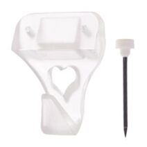 4 crochets résine transparents n° 3 pour tableaux et cadres - LE CROCHET FRANCAIS