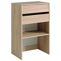 Dressing Easy Dress Colonne 2 tiroirs + étagère L60xH101xP40cm Chêne