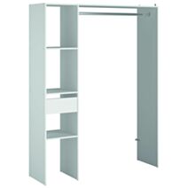 Dressing Combi Module C Colonne Penderie 138x180x40cm blanc - EKIPA