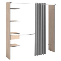 Dressing Chicago Module G 176/198x203x40cm Chêne - EKIPA