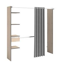 Dressing Chicago Module G 176/198x203x40cm Chêne - EKIPA