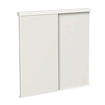 Portes Coulissantes Sous-comble Eco Frêne Blanc h120xL.120cm
