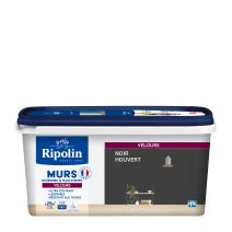 Peinture déco velours 2,5 l noir houvert