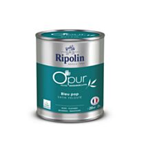 Peinture multi-supports O'pur 2L satiné bleu pop - RIPOLIN