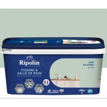 Peinture cuisine/bain 2 l vert palatino satin