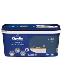 Peinture cuisine/bain 2 l bleu bering sain