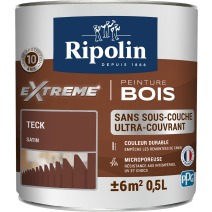 Protection Extreme Bois Teck Satin 0,5L RIPOLIN