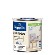 Peinture Murale Toutes Pièces Satin Blanc Cassé 0,5L - RIPOLIN