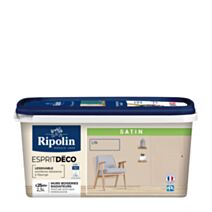 Peinture Esprit Déco multisupport lin 2,5L - RIPOLIN