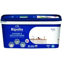 Peinture cuisine/bain 2 l blanc satin