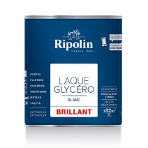 Laque Glycero Blanc Brillant 2L - RIPOLIN