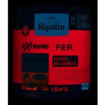 Peinture Extrême fer 2L mat gris anthracite RIPOLIN