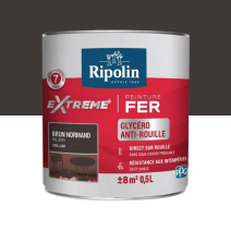 Peinture Extrême fer Solvant 0,5L brun normand RIPOLIN