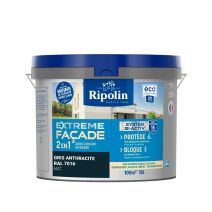 Peinture façade extrême 10 l anthracite mat