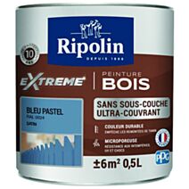 Peinture bois extrême 2,5 l bleu pastel satin