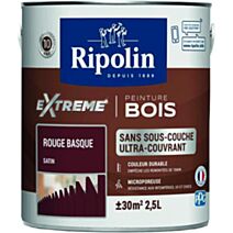 Peinture bois extrême 2,5 l rouge basque satin