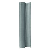 Canisse double face PVC Plastic'Ovale occultant 95% 1x3m Gris métal - SICATEC
