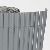 Canisse simple face PVC Plastic'Eco occultant 85% 1,50x3m Gris - SICATEC