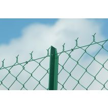 Poteau en T pour clôture grillage souple 2,00m vert - DIRICKX